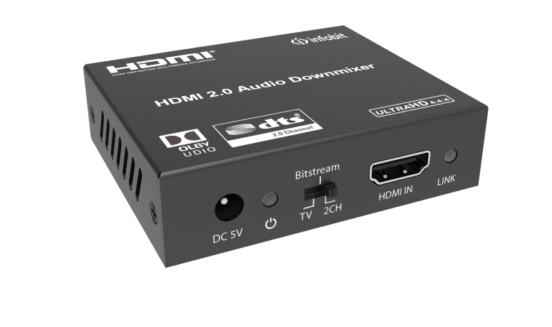 Де-ембеддер аудио из HDMI Infobit iTrans AD02  4K60 18Gbps HDMI Audio De-embedder/ Extractor